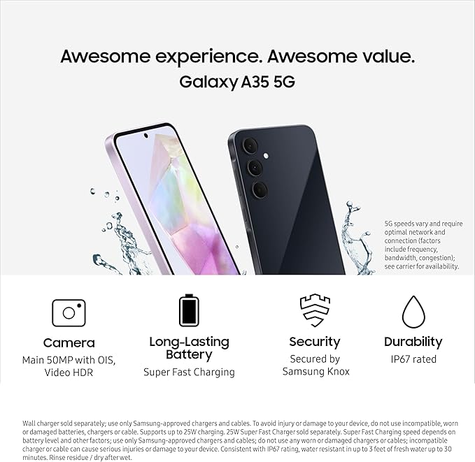 SAMSUNG Galaxy A35 5G A Series Cell Phone, 128GB Unlocked - Image 2