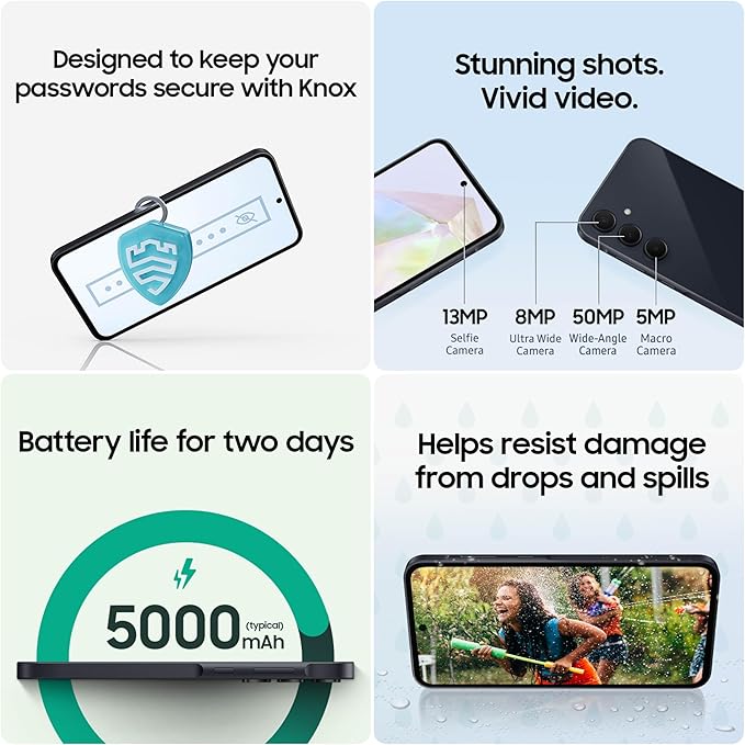 SAMSUNG Galaxy A35 5G A Series Cell Phone, 128GB Unlocked - Image 4
